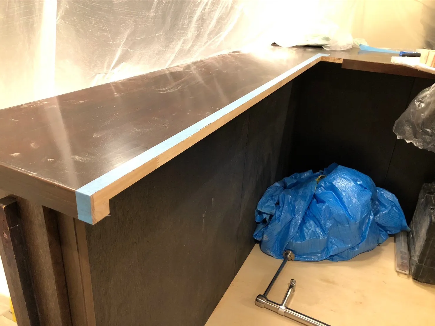 カウンター　出幅カット