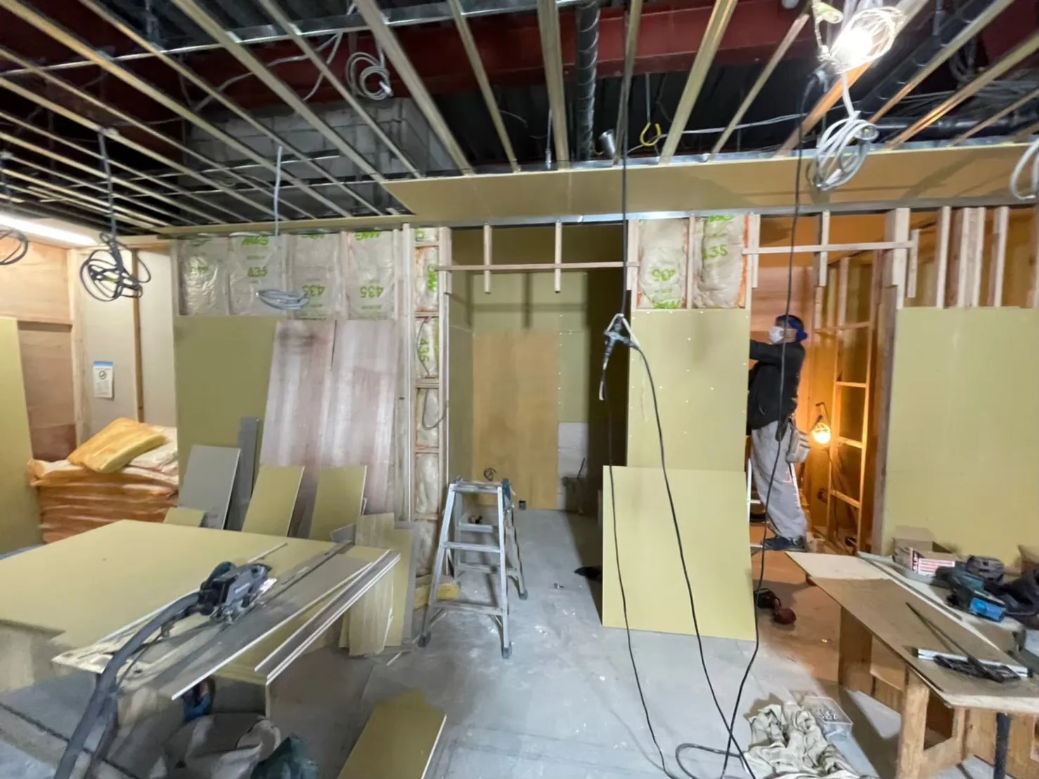 天井　石膏ボード張り1