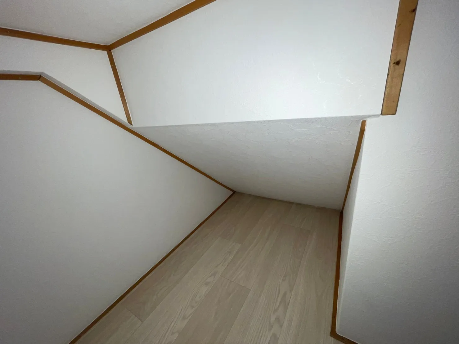 1F   勝手口横　階段下収納 新規　クロス、CF張り替え 木部塗装後2