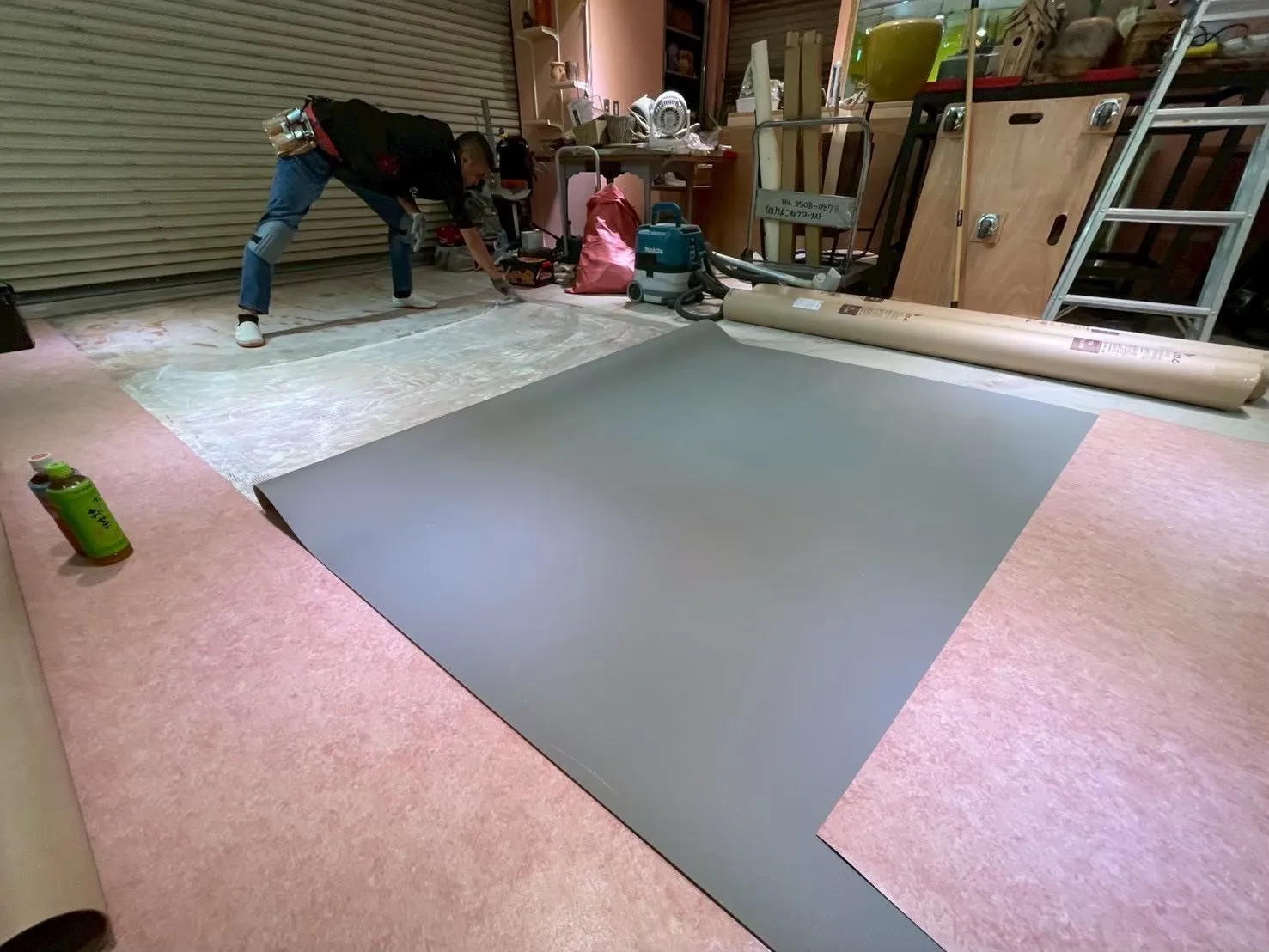 長尺シート張り