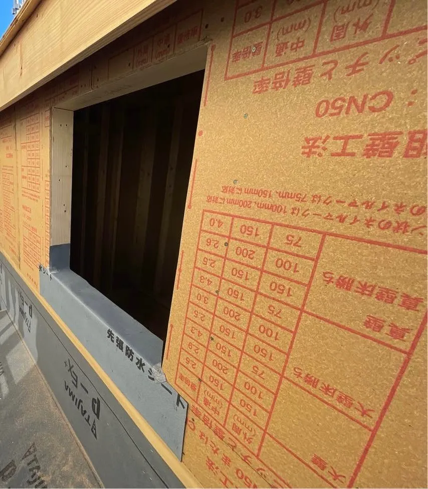 2階　北面　外壁張り